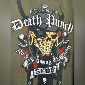Five Finger Death Punch No Honor Among The Thieves hoodie XL  Rare 5FDP